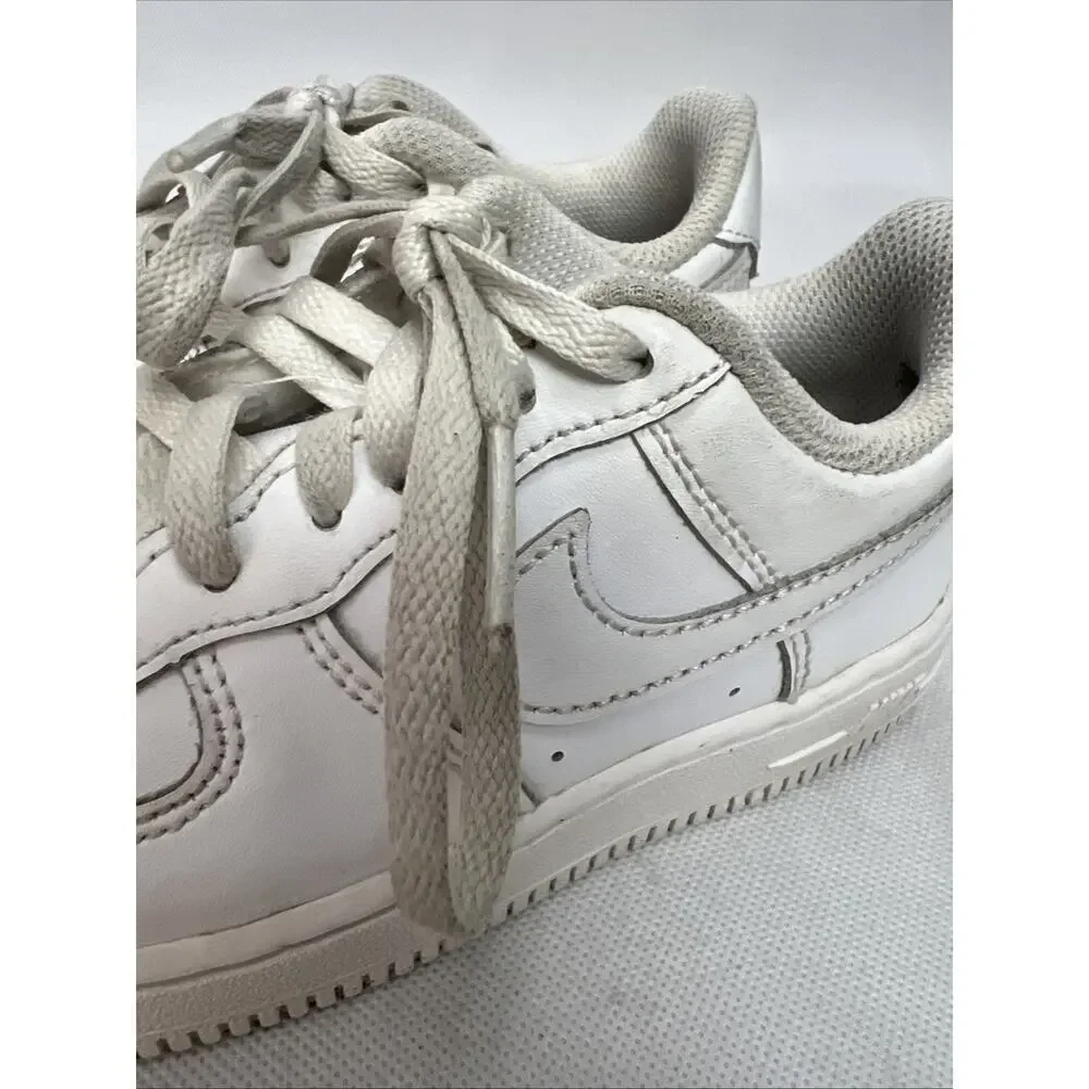 Nike Shoes Kids Size 12C White Air Force 1 Low Leather Sneakers DH2925-111